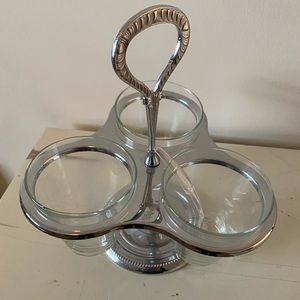Vintage Ironwear condiment server, picnic, dining room